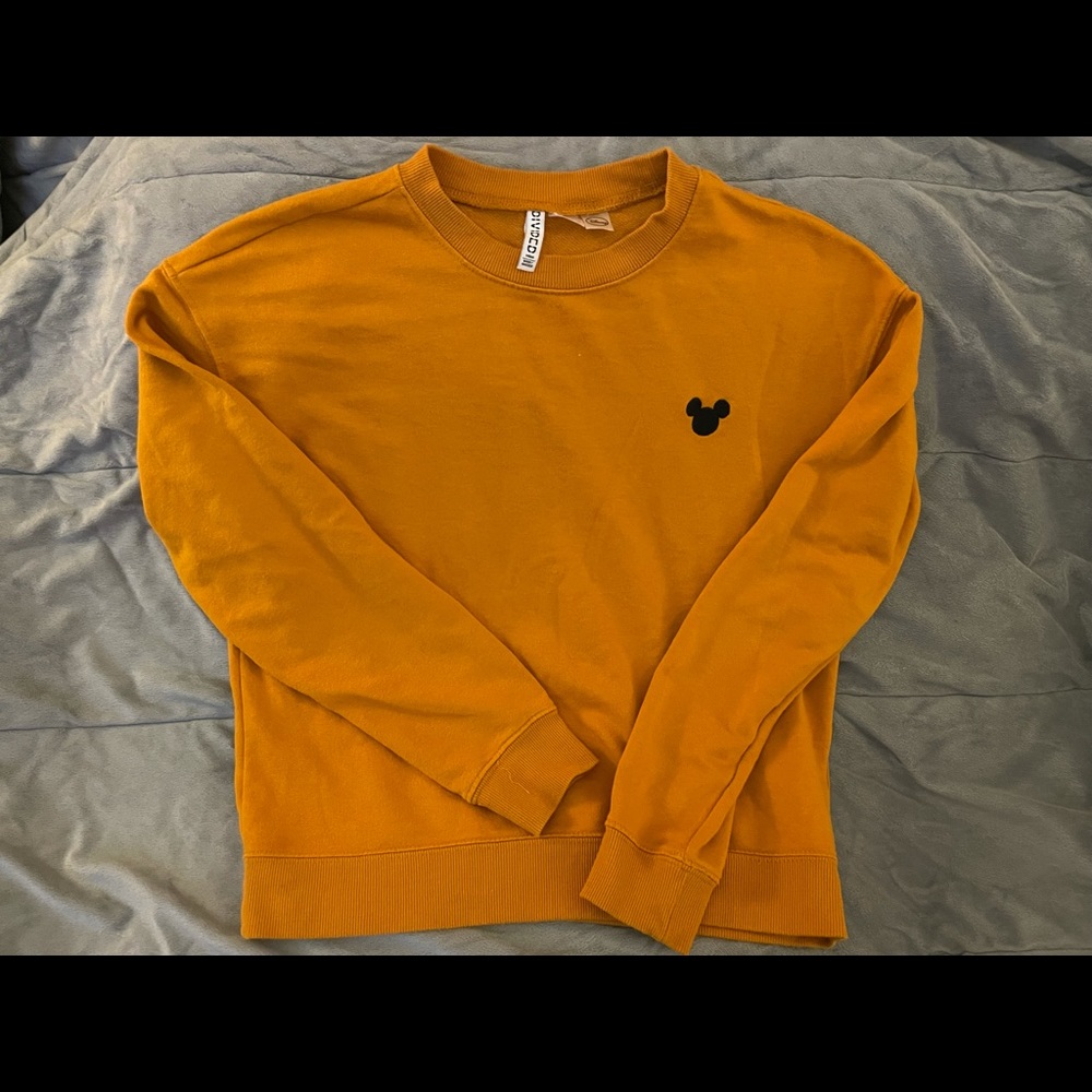 Mickey Mouse Divided sweatshirt mustard small
